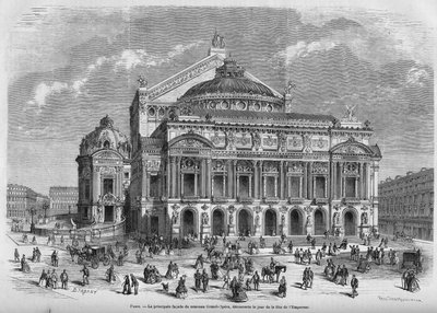 Az Opera Garnier 1867-ben. alkotó: Unknown artist