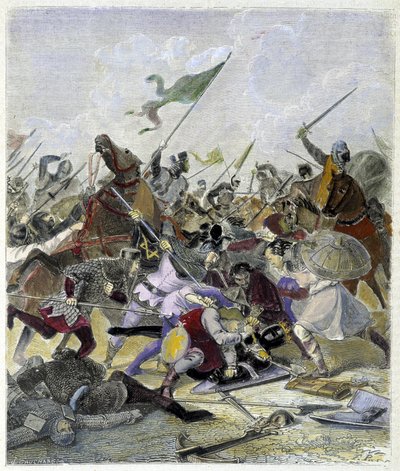 Othon 1er (912-973) meglepte a lázadók Rómában – a „Histoire des popes” című könyvében, Maurice Lachatre alkotó: Unknown artist