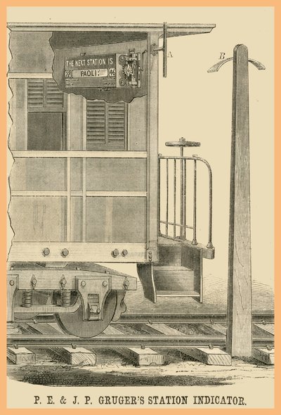 P E - J P Grugers állomásjelző alkotó: Unknown Artist