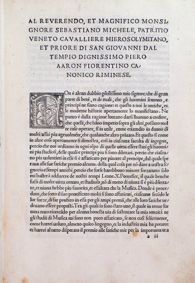 A Thoscanello de la musica "" oldala alkotó: Unknown artist