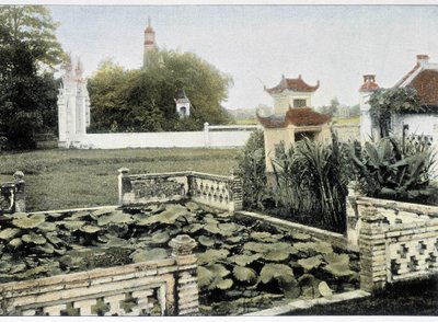 Az ecset pagoda Hanoiban - a „Világ körül”, 19. század végén. alkotó: Unknown artist