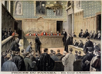 Panama-ügy: az Assize Court – 1898.01.02-i „” Le Petity Journal”-ban alkotó: Unknown artist