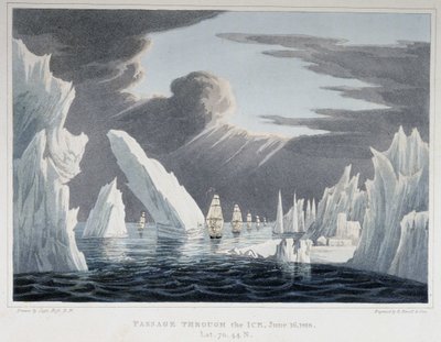 Áthaladás a jéghegyeken, június 16 alkotó: Unknown artist