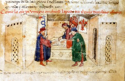 Béke Velence, Milánó hercege és Franciaország között. alkotó: Unknown artist