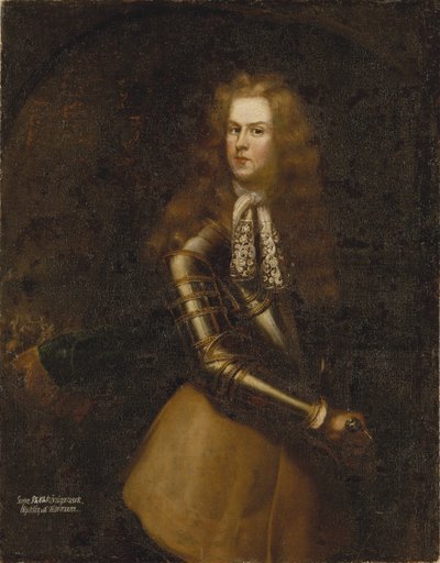Philippe Christophe Comte de Kœnigsmark, a hannoveri udvar lovassági tisztje – Philipp Christoph von Koenigsmarck gróf portréja (1665-1694), névtelen. Olajfestmény. Mérete: 150,5x121 cm. Nemzeti Múzeum Stockholm alkotó: Unknown artist
