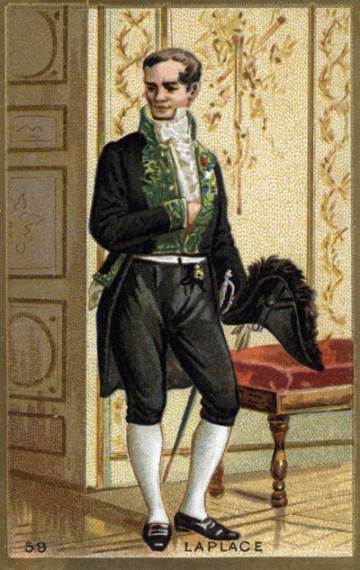 Pierre Simon de Laplace (1749-1827) francia matematikus és csillagász. századi kromolitográfiája. alkotó: Unknown artist