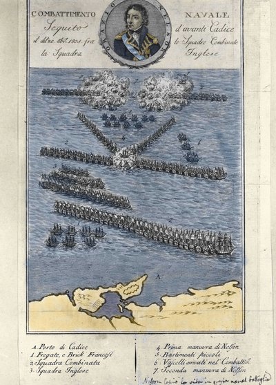 A trafalgari csata terve (Spanyolország). október 21 alkotó: Unknown artist