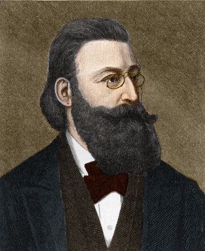 Portré Ludwig Anzengruber (1839-1889), osztrák író. alkotó: Unknown artist
