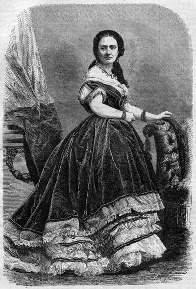 Maria Wyse Bonaparte portréja Madame Urbain Ratazzitól (1833-1902). Metszet a „The Illustrous Universe”-be alkotó: Unknown artist