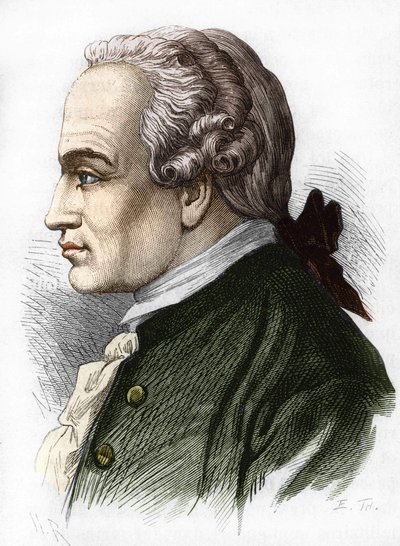 (Immanuel) Emmanuel Kant portréja. német filozófus (K¿nigsberg alkotó: Unknown artist