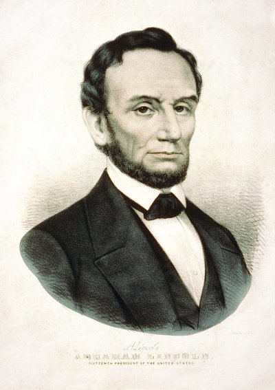 Abraham Lincoln portréja. amerikai államférfi (1809-1865). alkotó: Unknown artist