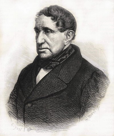 Achille Léonce Victor Charles de Broglie (1785-1870), Broglie hercegének portréja. századi metszet. alkotó: Unknown artist