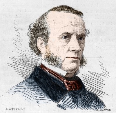 Albert Grisar (1808-1869) belga zeneszerző portréja. alkotó: Unknown artist