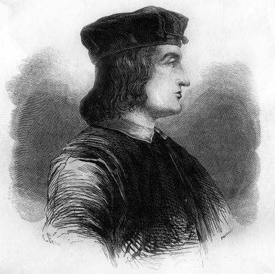 Aldus Manutius (Alde Manuce) (1449 - 1515) portréja. alkotó: Unknown artist