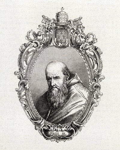 Alessandro Farnese, III. Pál (1468-1549) pápa portréja 1534 és 1549 között. alkotó: Unknown artist