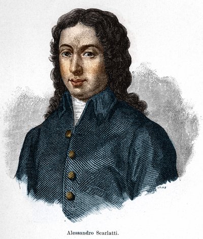 Alessandro Scarlatti (1660-1725) olasz zeneszerző portréja. alkotó: Unknown artist
