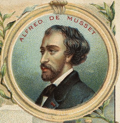 Alfred de Musset (1810-1857) francia író portréja. alkotó: Unknown artist