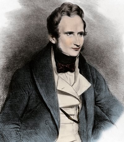 Alfred de Vigny portréja - Alfred de Vigny költő (1797-1863) portréja - alkotó: Unknown artist