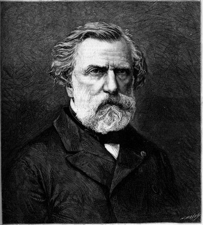 Ambroise Thomas (1811-1896) francia zeneszerző portréja. Metszet az 1882. április 22-i „” Le Monde Illustré”” 1308. sz. alkotó: Unknown artist
