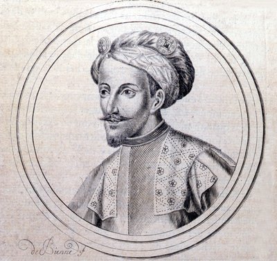 Savoyai V. Amedeus portréja: A Nagy (1249-1324) (Amedeo VI di Savoia detto il Grande) Samuel Guichenou 1660-as lyoni „Savoyai királyi ház genealógiai történetében” című művében. alkotó: Unknown artist