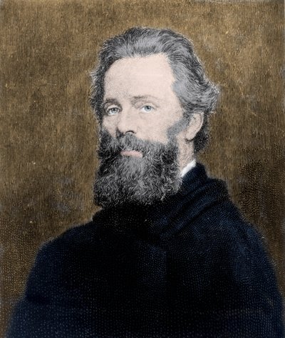 Herman Melville (1819-1891) amerikai költő és regényíró portréja. alkotó: Unknown artist