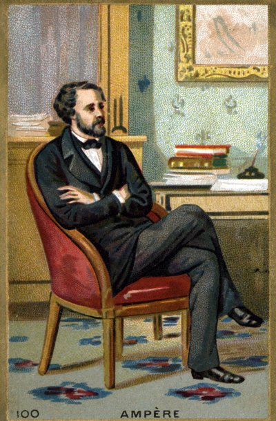 André-Marie Ampere (1775-1836) francia fizikus portréja. századi kromolitográfiája. alkotó: Unknown artist