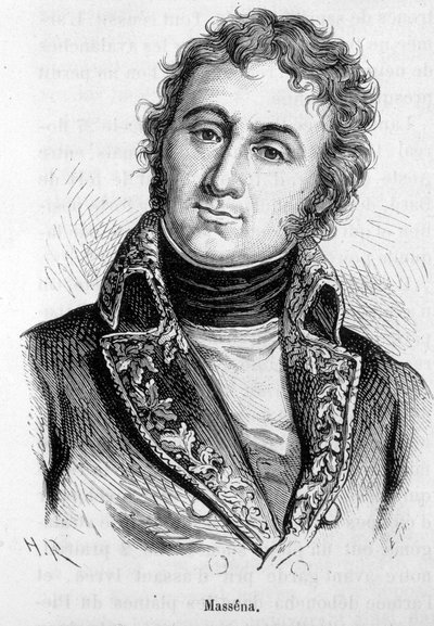 Andre Massena (1756-1817), francia marechal portréja. alkotó: Unknown artist