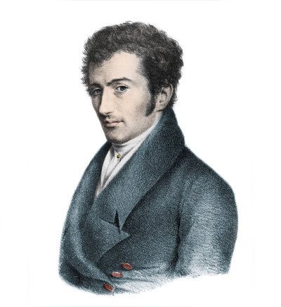 Anselm Huttenbrenner (1794-1868) osztrák zeneszerző portréja alkotó: Unknown artist