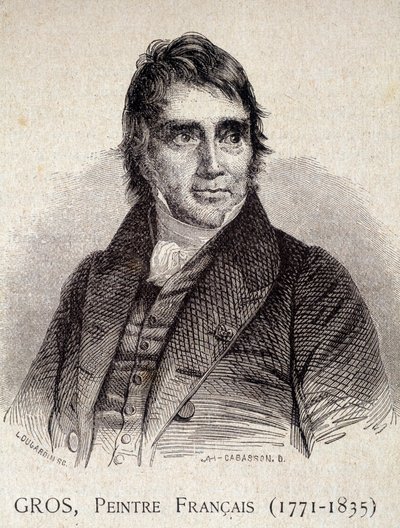 Antoine Jean Gros francia festő (1771-1835) portréja – a „Les Contemporains”-ban, 19. század vége (metszet) alkotó: Unknown artist