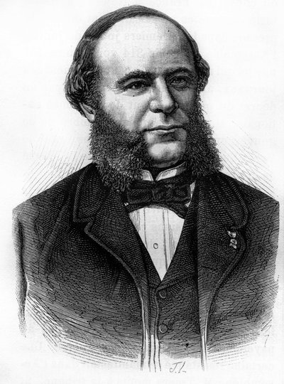 Auguste Pouyer-Quertier (Pouyer Quertier) (1820 - 1891) portréja. század végi metszet a „Histoire de France”-ban, H. Martin. alkotó: Unknown artist