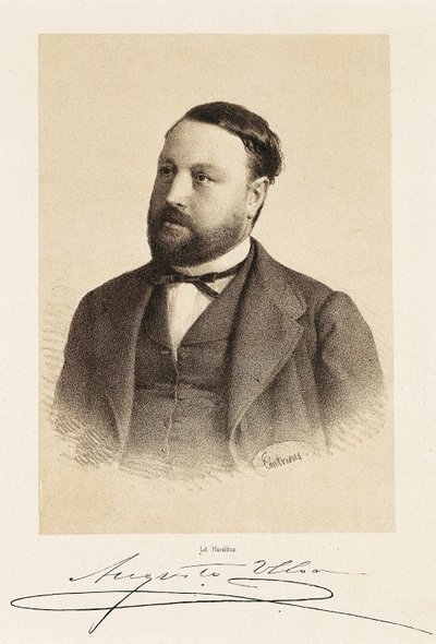 Augusto ULLOA (1823-1879) spanyol politikus portréja. Metszet Madrid, Nemzeti Könyvtár. alkotó: Unknown artist