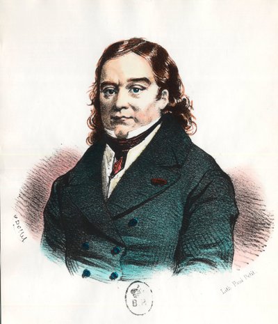Larrey báró (1766-1842), francia katonai sebész és a mentőautó feltalálója portréja. századi metszet. Magángyűjtemény. alkotó: Unknown artist
