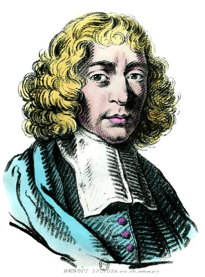 Baruch de Spinoza (1632 - 1677) holland filozófus portréja, más néven Bento de Espinosa vagy Benedictus de Spinoza vagy Benoit de Spinoza. 17. századi metszet. Coll. Megy. alkotó: Unknown artist