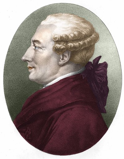 Beaumarchais portréja. 19. századi metszet. alkotó: Unknown artist