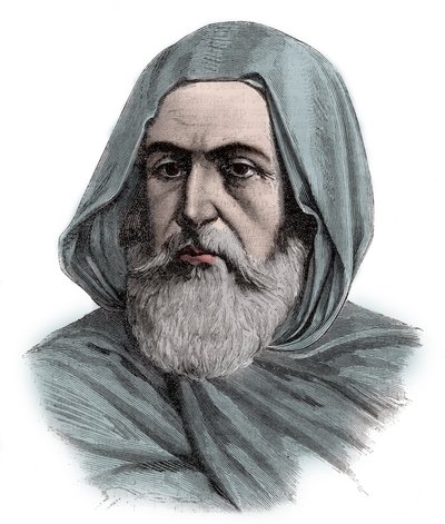 Ben Mahi Ed Din Abd El Kader (Abd El-Kader) (1808-1883) ABDELKADER, a Mascara Amir katonai és vallási vezető portréja – metszet 1883 alkotó: Unknown artist