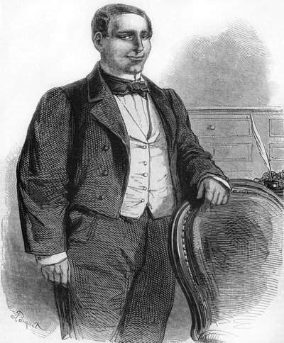 Benito Pablo Ju¿rez portréja. Indiai származású mexikói politikus (1806-1872). A Mexikói Köztársaság elnöke 1858-ban. alkotó: Unknown artist