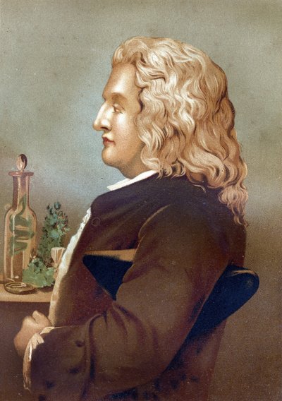Bernard de Jussieu (1699-1777) francia botanikus portréja. a „La Ciencia y sus Hombres by Louis Figuier” c. Barcelona 1881 alkotó: Unknown artist