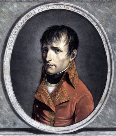 Bonaparte, a Francia Köztársaság első konzuljának portréja. 1801 (X év) alkotó: Unknown artist