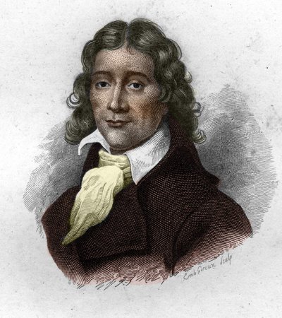 Camille Desmoulins (1760-1794) francia publicista és politikus portréja, metszet a XIX. alkotó: Unknown artist