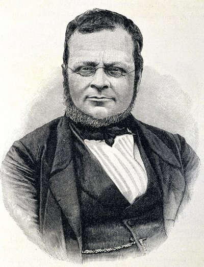 Camillo Benso, Cavour gróf (1810-1861) olasz államférfi portréja egy 1860-as fotó után alkotó: Unknown artist