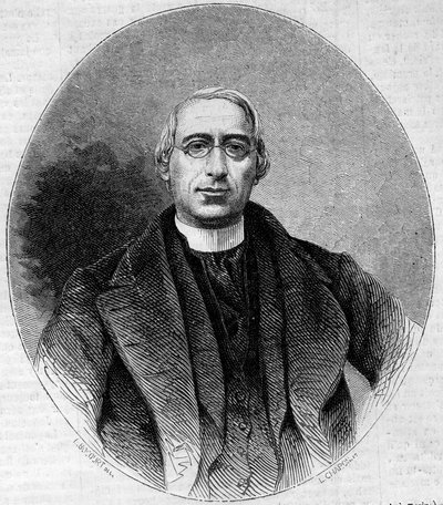 Carlo Passaglia (1812-1887) olasz egyházi ember, Olaszország egységének pártfogója portréja. Metszet az 1861. november 16-i „” Le Monde Illustré” 240. számban. alkotó: Unknown artist