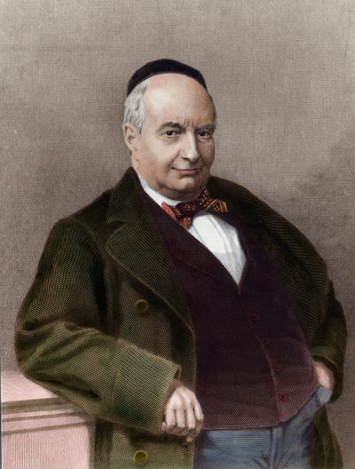 Charles Auguste Sainte Beuve (1804-1869) francia író portréja. századi metszet. Magángyűjtemény. alkotó: Unknown artist