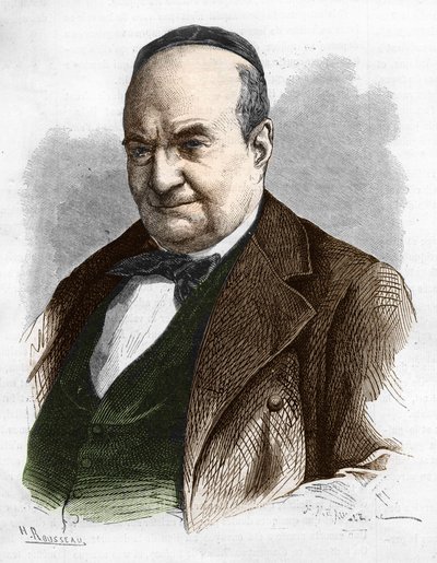 Charles Augustin Sainte Beuve (1804 - 1869) (Sainte-Beuve) író, újságíró és irodalomkritikus portréja. alkotó: Unknown artist