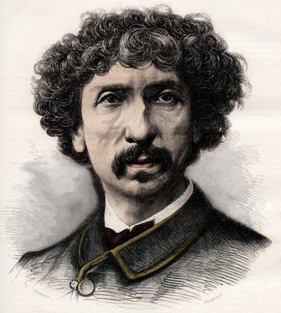 Charles Garnier (1825-1898) francia építész portréja – metszet a „La musique populaire”” illusztrált hetilapba – 1882 alkotó: Unknown artist