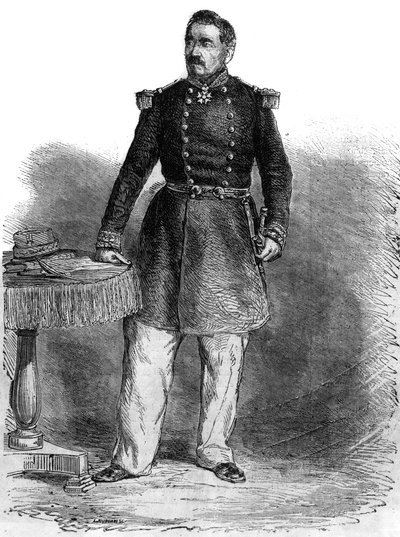 Charles Guillaume Marie Appollinaire portréja, Antoine Cousin Montauban, Palikao gróf (1796-1878) - angol tábornok és államférfi - metszet alkotó: Unknown artist