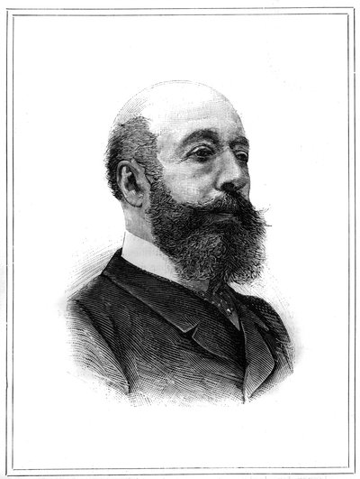 Charles Lambert de Sainte Croix (Sainte-Croix) (1827-1889) francia politikus portréja. Gravírozás „Az illusztrált világban”, január 2 alkotó: Unknown artist