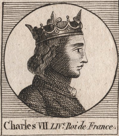 VII. Károly (1403-1461) francia király portréja – VII. KÁROLY (1403-1461) francia király alkotó: Unknown artist