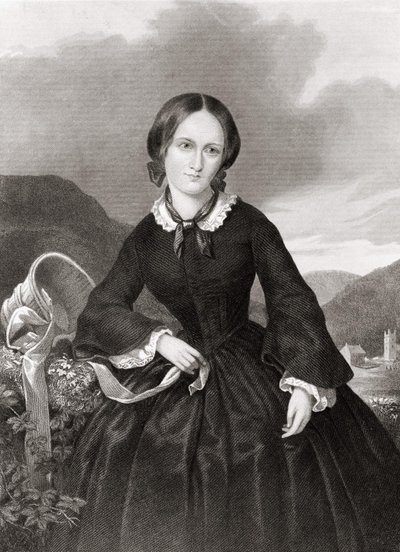 Charlotte Bronte (1816-1855) költő és regényíró portréja. alkotó: Unknown artist