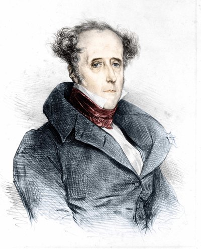 Chateaubriand portréja, Devéria – a „” L