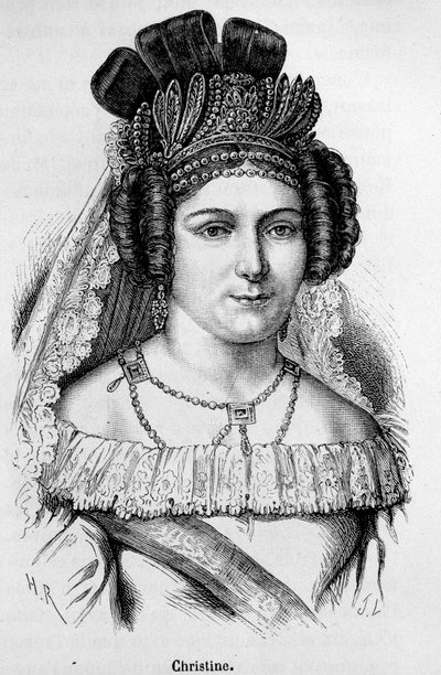 Christine de Suede, Christine királynő (1626-1689) portréja. alkotó: Unknown artist